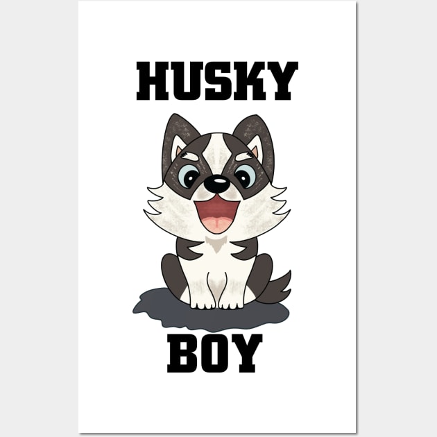 husky boy Wall Art by youki